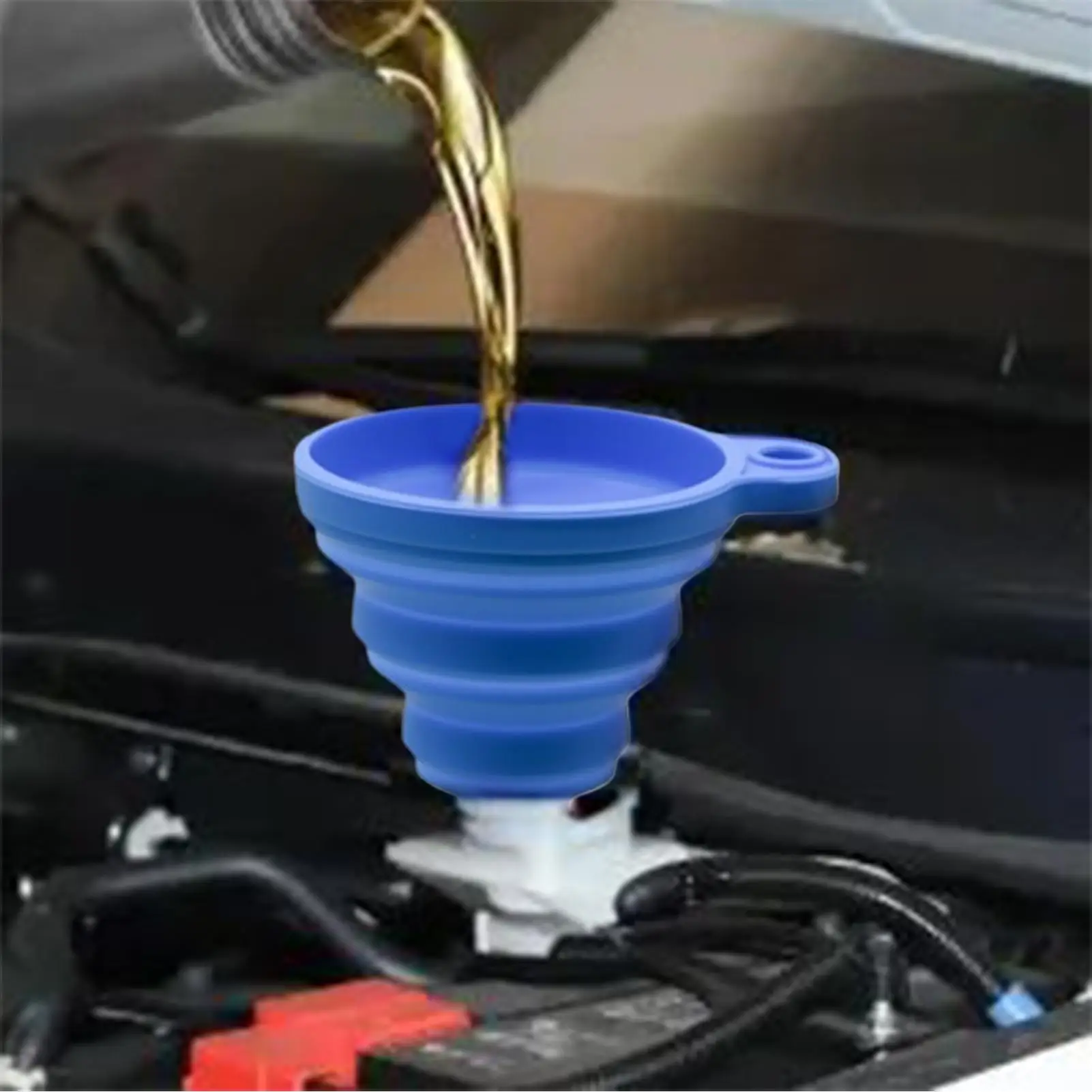 Foldable Silicone Oil Funnel Splash Proof Multi Purpose Funnel for Car Oil Change Kitchen Cooking Lab Fluids Water Lubricants
Foldable Silicone Oil Funnel Splash Proof Multi Purpose Funnel for Car Oil Change Kitchen Cooking Lab Fluids Water Lubricants
