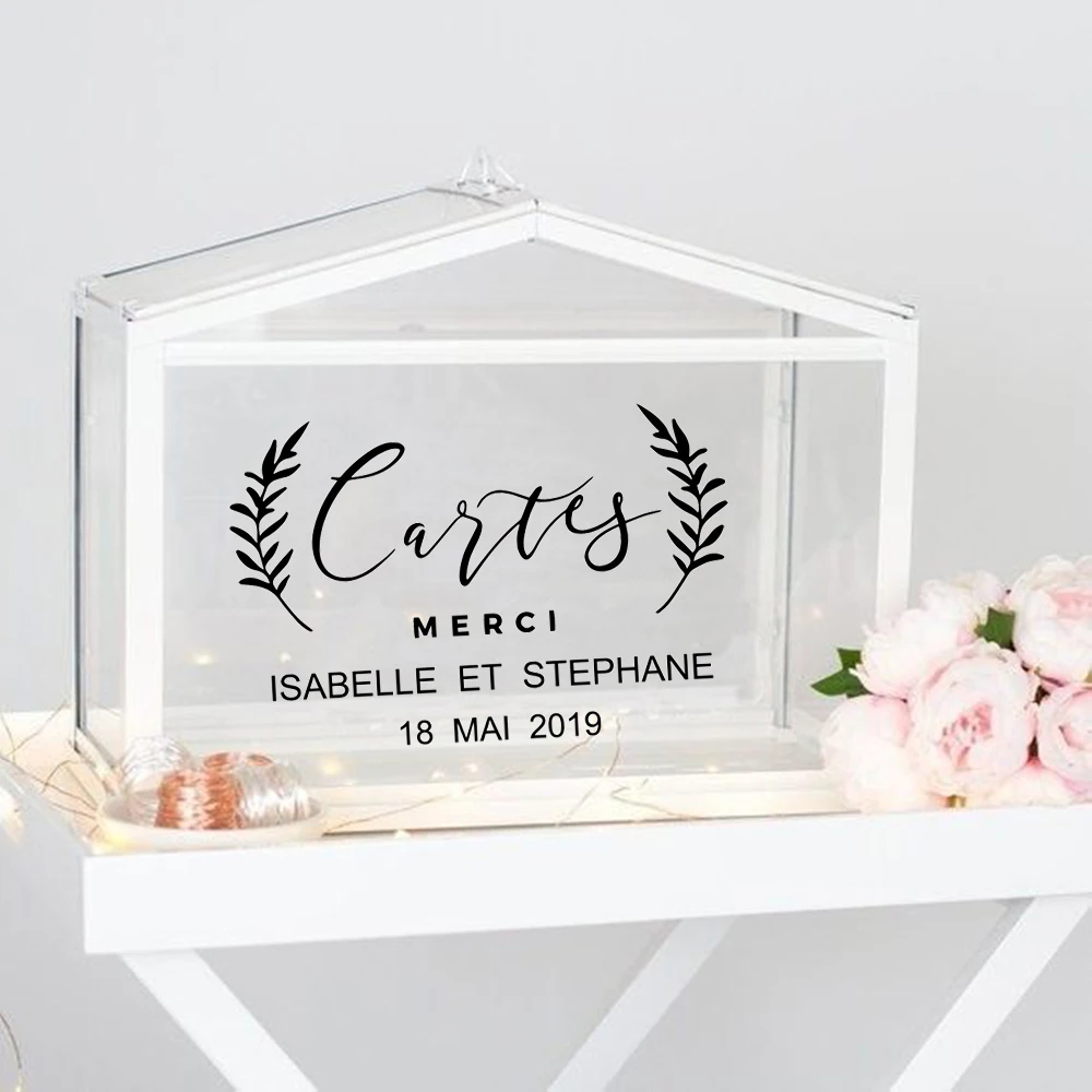 Boxs Decals Beauty French Wedding Cards And Gifts Box Stickers Vinyl Gift Box Sticker Custom Name Home Decoration Murals HW026
Boxs Decals Beauty French Wedding Cards And Gifts Box Stickers Vinyl Gift Box Sticker Custom Name Home Decoration Murals HW026