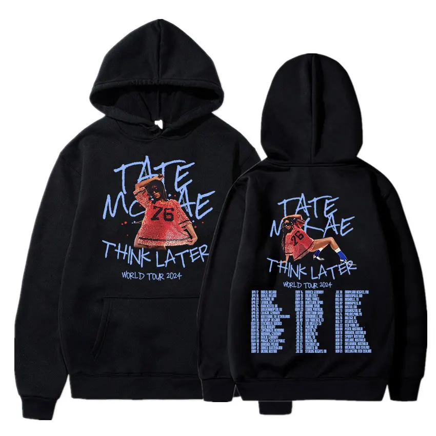 Tate Mcrae The Think Later World Tour 2024 Hoodies Men Clothing Fashion Harajuku Sweatshirts Cotton Casual Long Sleeve Pullovers
Tate Mcrae The Think Later World Tour 2024 Hoodies Men Clothing Fashion Harajuku Sweatshirts Cotton Casual Long Sleeve Pullovers