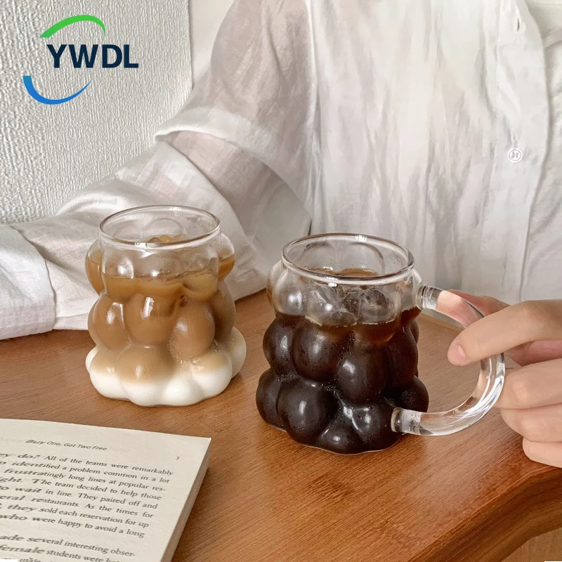 YWDL Heat Resistant Glass Coffee Mug Glass Latte Cup Milk Water Cocktail Glass Cup Dropshipping Small Niche Design
YWDL Heat Resistant Glass Coffee Mug Glass Latte Cup Milk Water Cocktail Glass Cup Dropshipping Small Niche Design