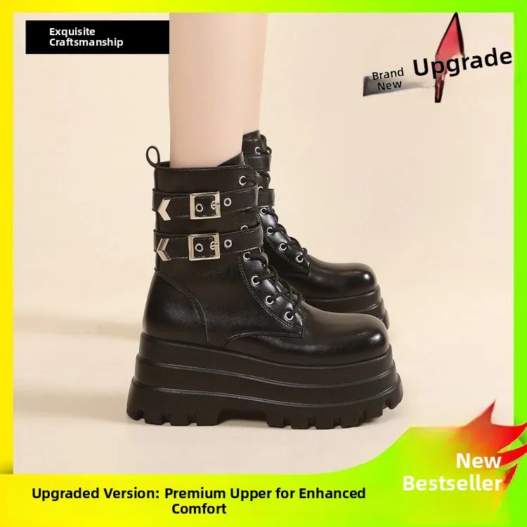Boots Women's Fashion Thick Bottom Heightening Shoes 15cm Versatile Short Boots Motorcycle Style Winter Warm PU Leather
Boots Women's Fashion Thick Bottom Heightening Shoes 15cm Versatile Short Boots Motorcycle Style Winter Warm PU Leather