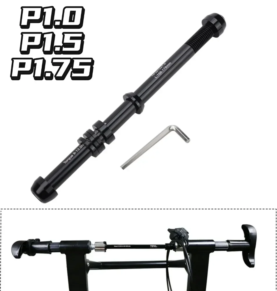Bicycle Trainer Thru Axle Skewer Bike Trainer Shaft Skewer Trainer Adapter 12x142-148mm P1.5/P1.75/P1.0 Trainer Quick Release
Bicycle Trainer Thru Axle Skewer Bike Trainer Shaft Skewer Trainer Adapter 12x142-148mm P1.5/P1.75/P1.0 Trainer Quick Release