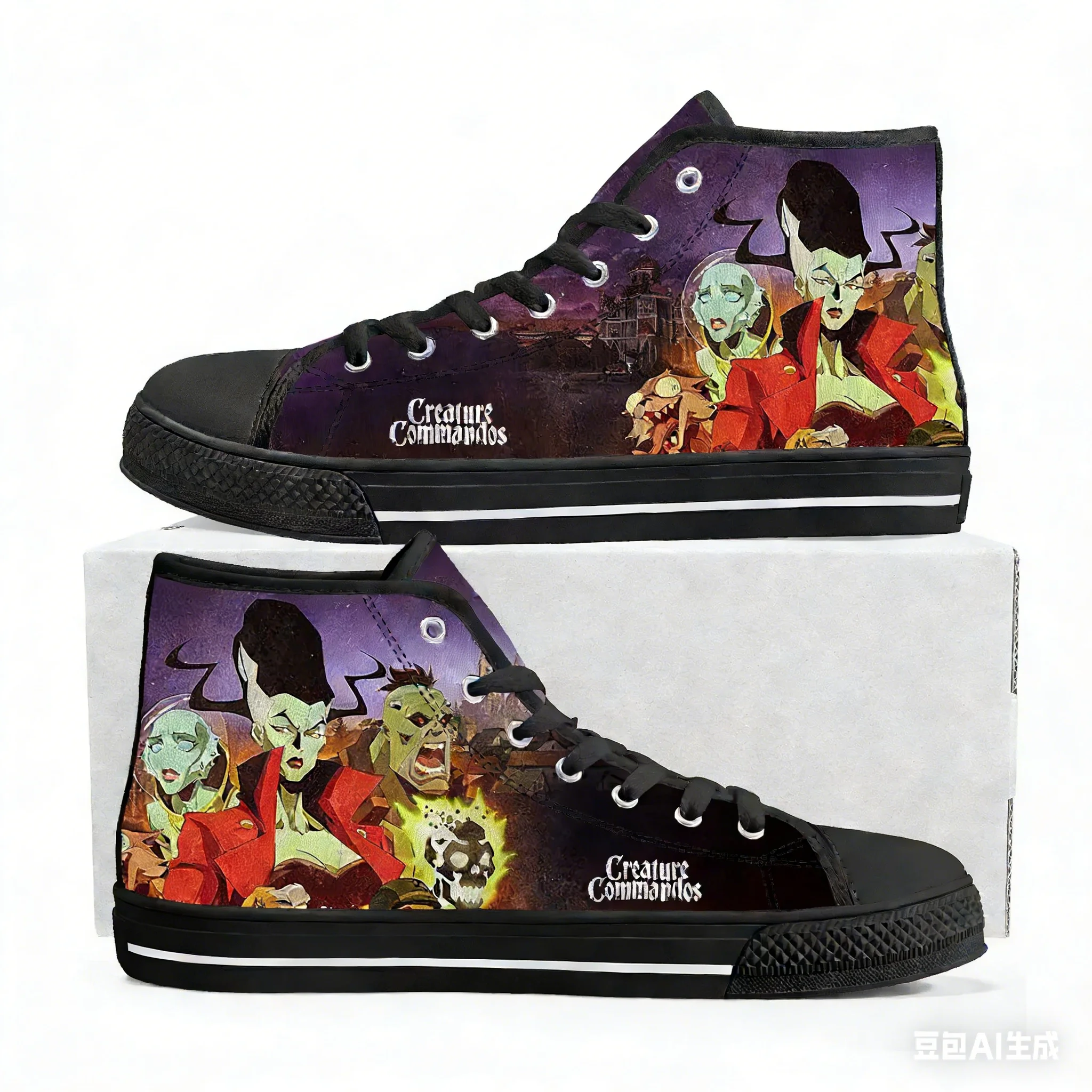 Creature Commandos High Top Sneakers Mens Womens Teenager High Quality Trend Canvas Sneaker Built Casual Couple Customized Shoe
Creature Commandos High Top Sneakers Mens Womens Teenager High Quality Trend Canvas Sneaker Built Casual Couple Customized Shoe
