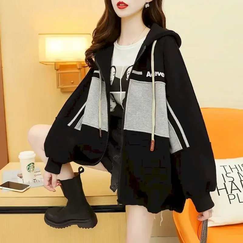 Женские толстовки с капюшоном, плюшевый утепленный кардиган с капюшоном, пальто, осень-зима, модная куртка на молнии, свободная повседневная верхняя толстовка с капюшоном, женская одежда Y2k
Женские толстовки с капюшоном, плюшевый утепленный кардиган с капюшоном, пальто, осень-зима, модная куртка на молнии, свободная повседневная верхняя толстовка с капюшоном, женская одежда Y2k