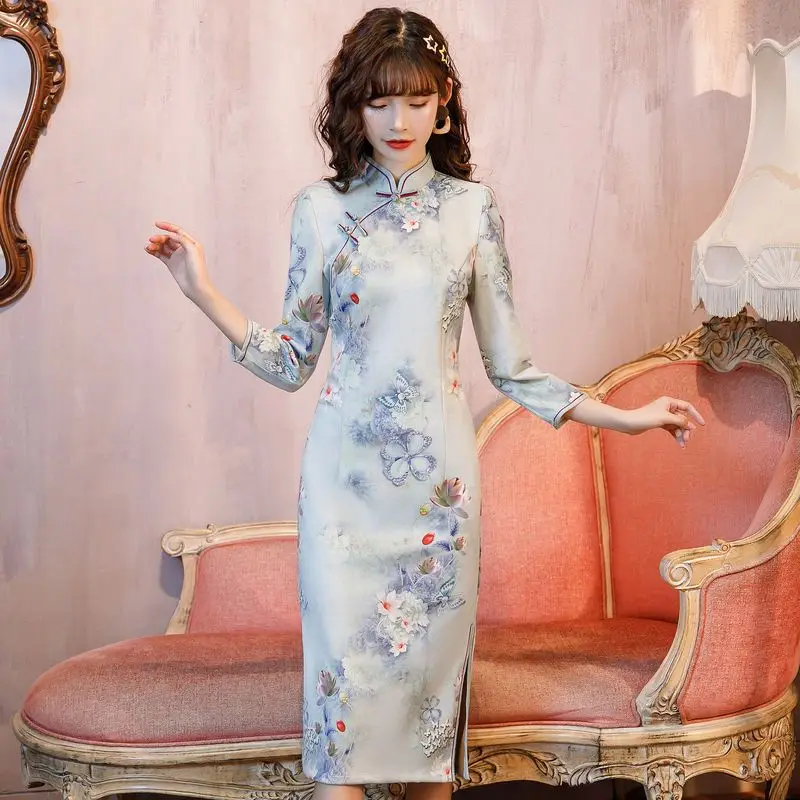 Chinese Style Spring and Summer Women Cheongsam Daily Improvement Plus Size 4XL Slim Fit Fashionable and Beautiful Dress
Chinese Style Spring and Summer Women Cheongsam Daily Improvement Plus Size 4XL Slim Fit Fashionable and Beautiful Dress