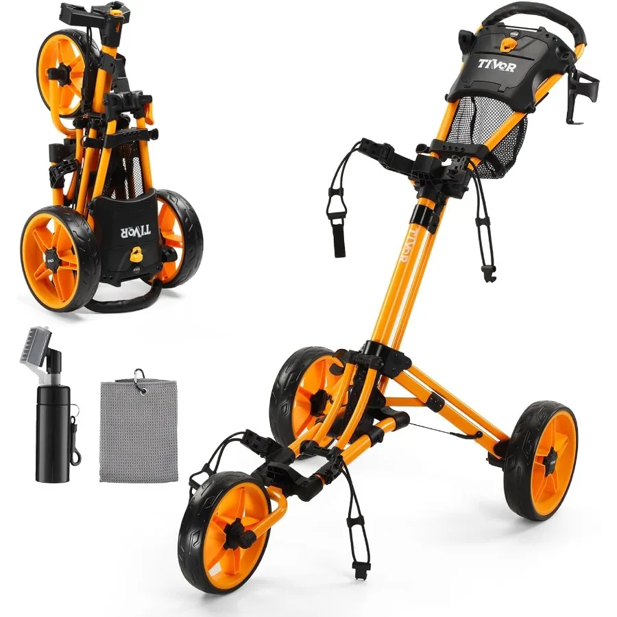 Lightweight Golf Push cart 3 WheelFoldable Golf Trolley for Adults and Junior with Ergonomic Adjustable Handle Scorecard
Lightweight Golf Push cart 3 WheelFoldable Golf Trolley for Adults and Junior with Ergonomic Adjustable Handle Scorecard