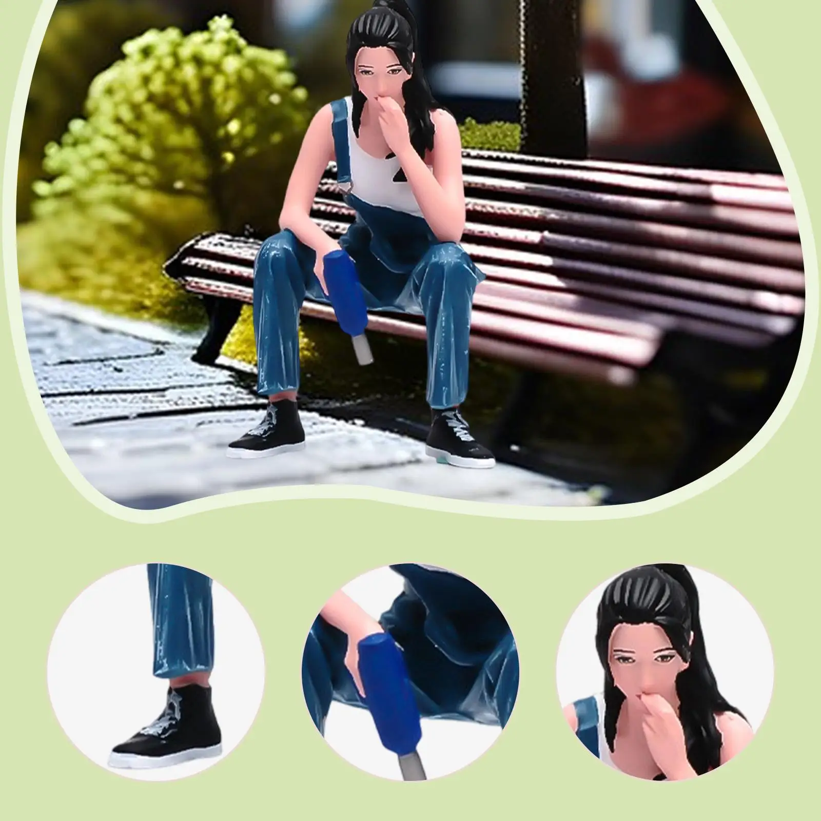 1:18 Female Miniature Figure Mini Diorama Figurine Tire Sitting Miniature Collection Prop for Doll House Decoration
1:18 Female Miniature Figure Mini Diorama Figurine Tire Sitting Miniature Collection Prop for Doll House Decoration