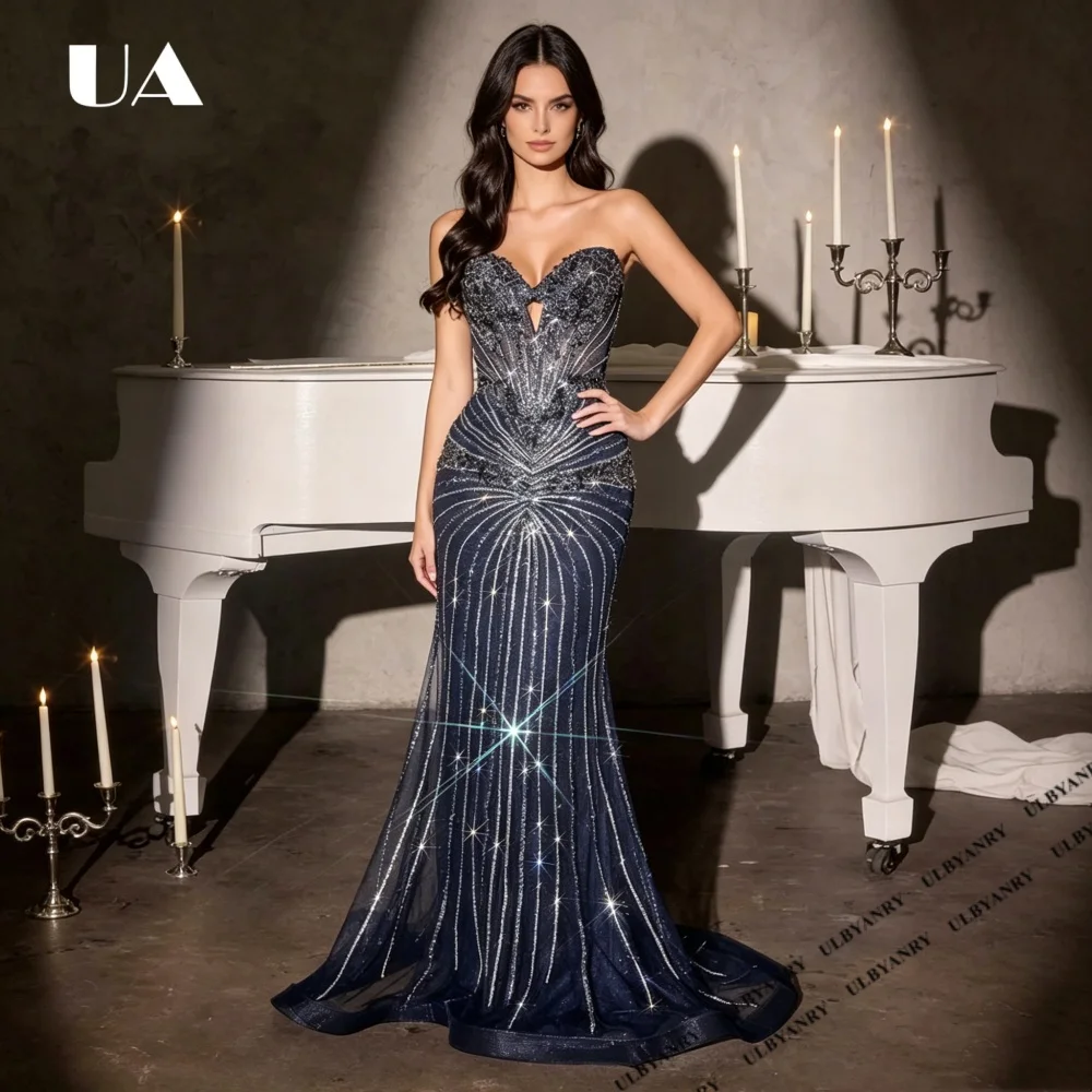 Exquisite Mermaid Strapless Beading Evening Dress for Woman 2026 New Sleeveless Prom Dress Customized Floor-length Formal Dress
Exquisite Mermaid Strapless Beading Evening Dress for Woman 2026 New Sleeveless Prom Dress Customized Floor-length Formal Dress