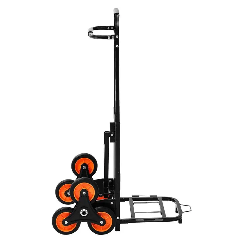 Stair Climbing Cart, 220 lbs Stair-Climbing Capacity, Heavy-Duty Folding Trolley Cart with Telescoping Handle, 6 Wheels and 2 Bungee Cords, Stair Climber Dolly for Home, Groceries, Warehouse
Stair Climbing Cart, 220 lbs Stair-Climbing Capacity, Heavy-Duty Folding Trolley Cart with Telescoping Handle, 6 Wheels and 2 Bungee Cords, Stair Climber Dolly for Home, Groceries, Warehouse