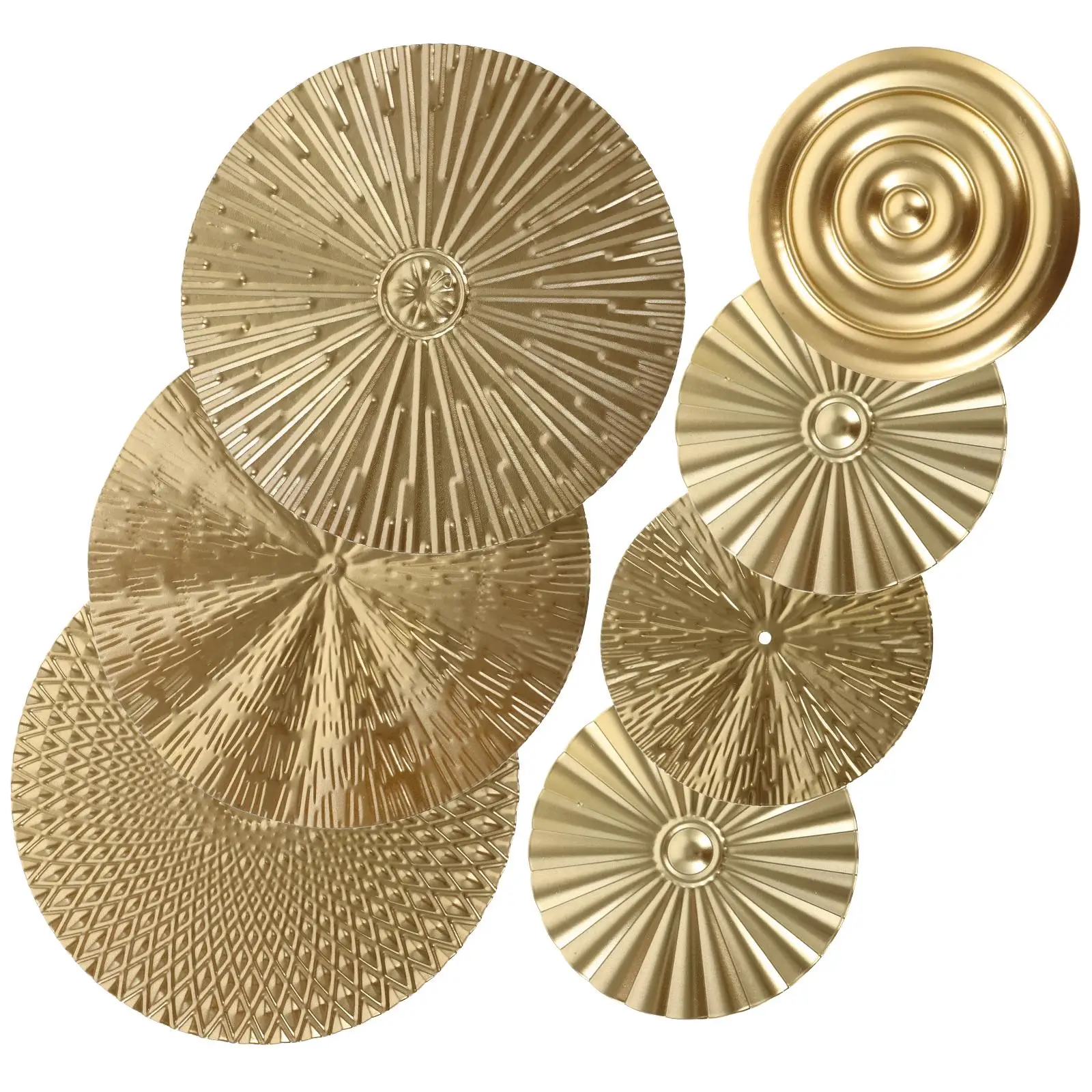 Golden Disc Wall Hanging Circle Decor for Living Room Modern Sculpture Home Round Metal Circular
Golden Disc Wall Hanging Circle Decor for Living Room Modern Sculpture Home Round Metal Circular