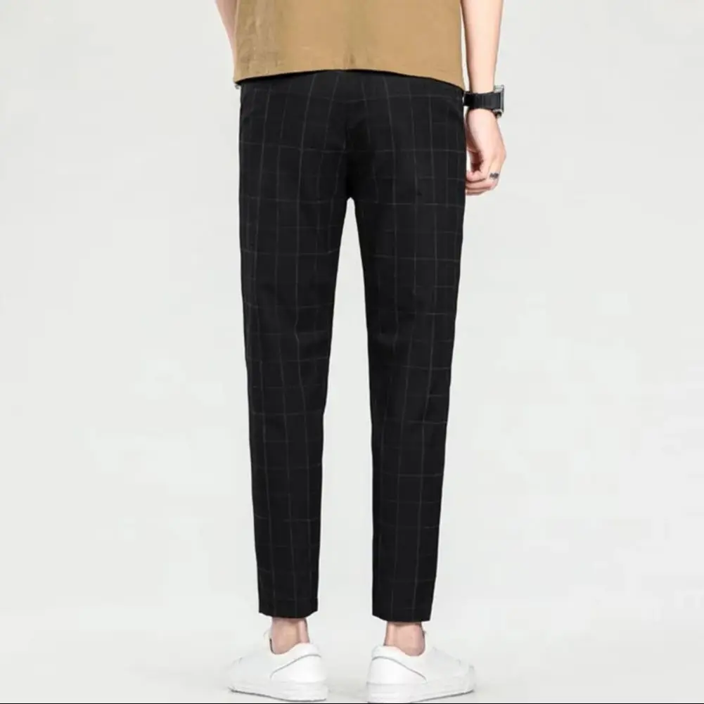 2025 M-3XL Men Ninth Pants Straight Plaid Print Side Pockets Thin Stretchy Slim Fit Button Zipper Closure Casual Formal Business
2025 M-3XL Men Ninth Pants Straight Plaid Print Side Pockets Thin Stretchy Slim Fit Button Zipper Closure Casual Formal Business