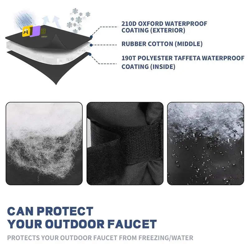 A08F-4Pcs Faucet Insulation And Anti-Freezing Cover Outdoor Winter Protective Cover For Autumn And Winter Plus Cotton
A08F-4Pcs Faucet Insulation And Anti-Freezing Cover Outdoor Winter Protective Cover For Autumn And Winter Plus Cotton
