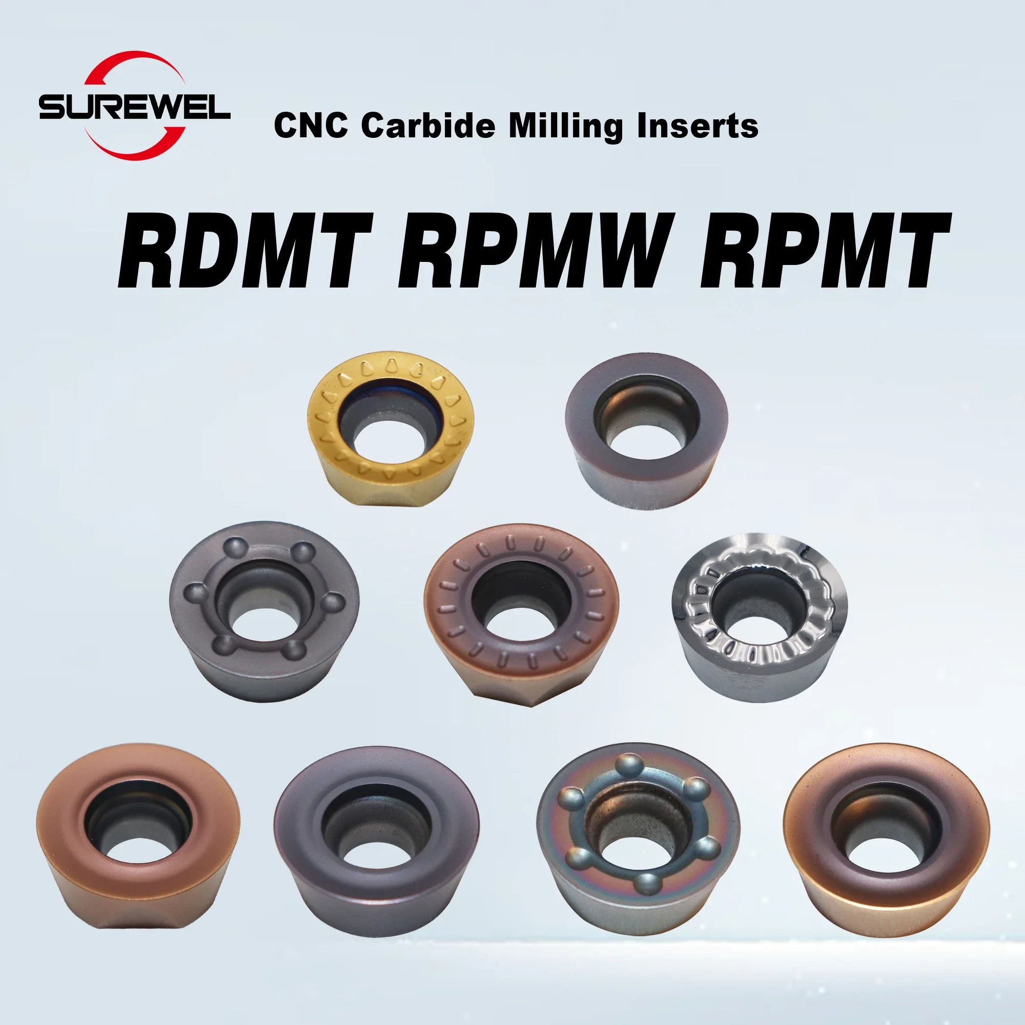 RDMT10T3 RPMW1003 RDMT1204 RPMT1204 RPGT1204 Milling Insert Roundness Tool CNC Machine Indexable Milling Cutter Stainless steel
RDMT10T3 RPMW1003 RDMT1204 RPMT1204 RPGT1204 Milling Insert Roundness Tool CNC Machine Indexable Milling Cutter Stainless steel