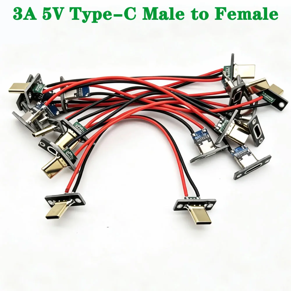 3A USB 3.1 Type C Socket with Fixing Plate Type-C USB Jack 3.1 Type-C Female to Male 4Pin 2Pin Connector Jack Charging Port
3A USB 3.1 Type C Socket with Fixing Plate Type-C USB Jack 3.1 Type-C Female to Male 4Pin 2Pin Connector Jack Charging Port