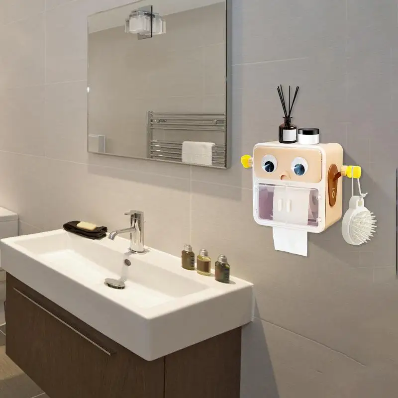 Wall Mounted Tissue Box Holder Decorative Tissue Box Holder Modern Space Saving Dustproof Suction Cup Paper Dispenser For Toilet
Wall Mounted Tissue Box Holder Decorative Tissue Box Holder Modern Space Saving Dustproof Suction Cup Paper Dispenser For Toilet