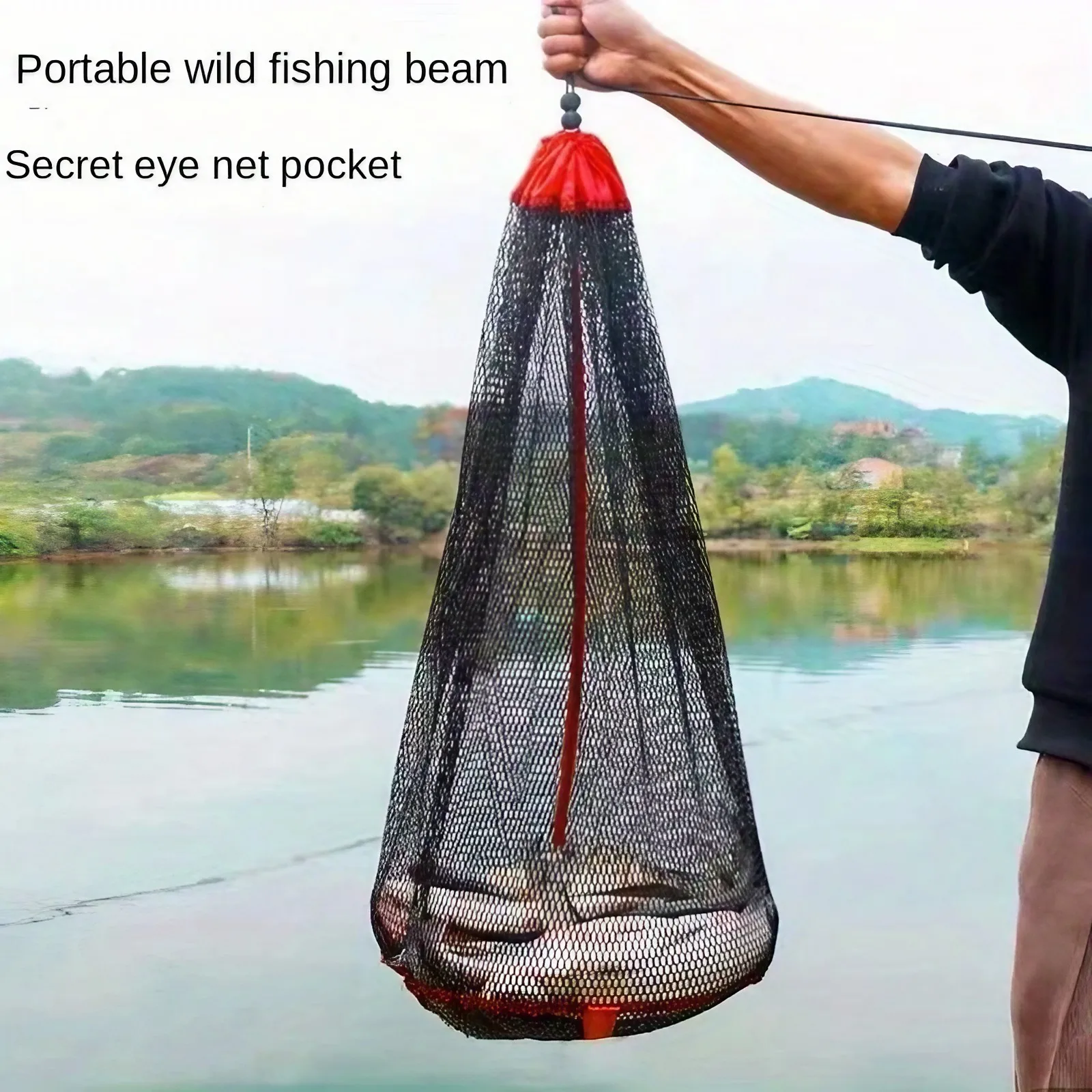 Portable Fish Protection Net Bag, 15.7x31.5in Oxford Mesh Hook Mouth Net for Wild Fishing
Portable Fish Protection Net Bag, 15.7x31.5in Oxford Mesh Hook Mouth Net for Wild Fishing