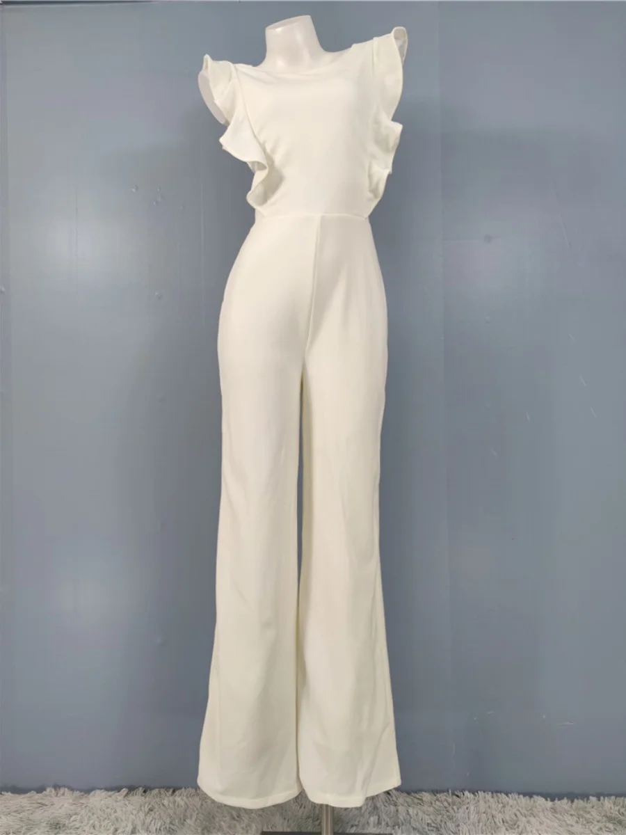L Home U High Waist Bal Personali Onesie for Par And Banquet Faionable White Jumpsuit with Le Design
L Home U High Waist Bal Personali Onesie for Par And Banquet Faionable White Jumpsuit with Le Design