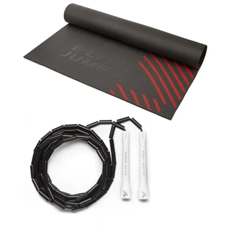 Home Workout Exercise Mat for Indoor/Outdoor Use White/Black Elite Jumps Beaded Jump Ropes with Non-Slip Large Format Mat Stron
Home Workout Exercise Mat for Indoor/Outdoor Use White/Black Elite Jumps Beaded Jump Ropes with Non-Slip Large Format Mat Stron