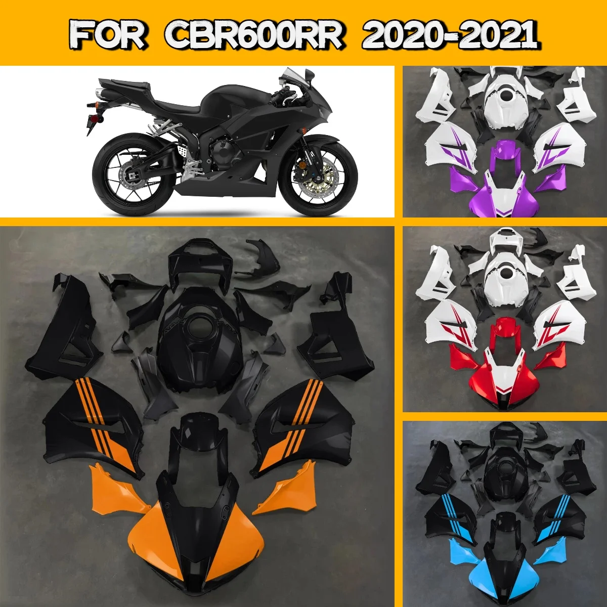 2020 2021 CBR600RR Aftermarket New Style Accessories Fairing Set for 20 21 Honda CBR 600RR Hot Custom Fairings
2020 2021 CBR600RR Aftermarket New Style Accessories Fairing Set for 20 21 Honda CBR 600RR Hot Custom Fairings