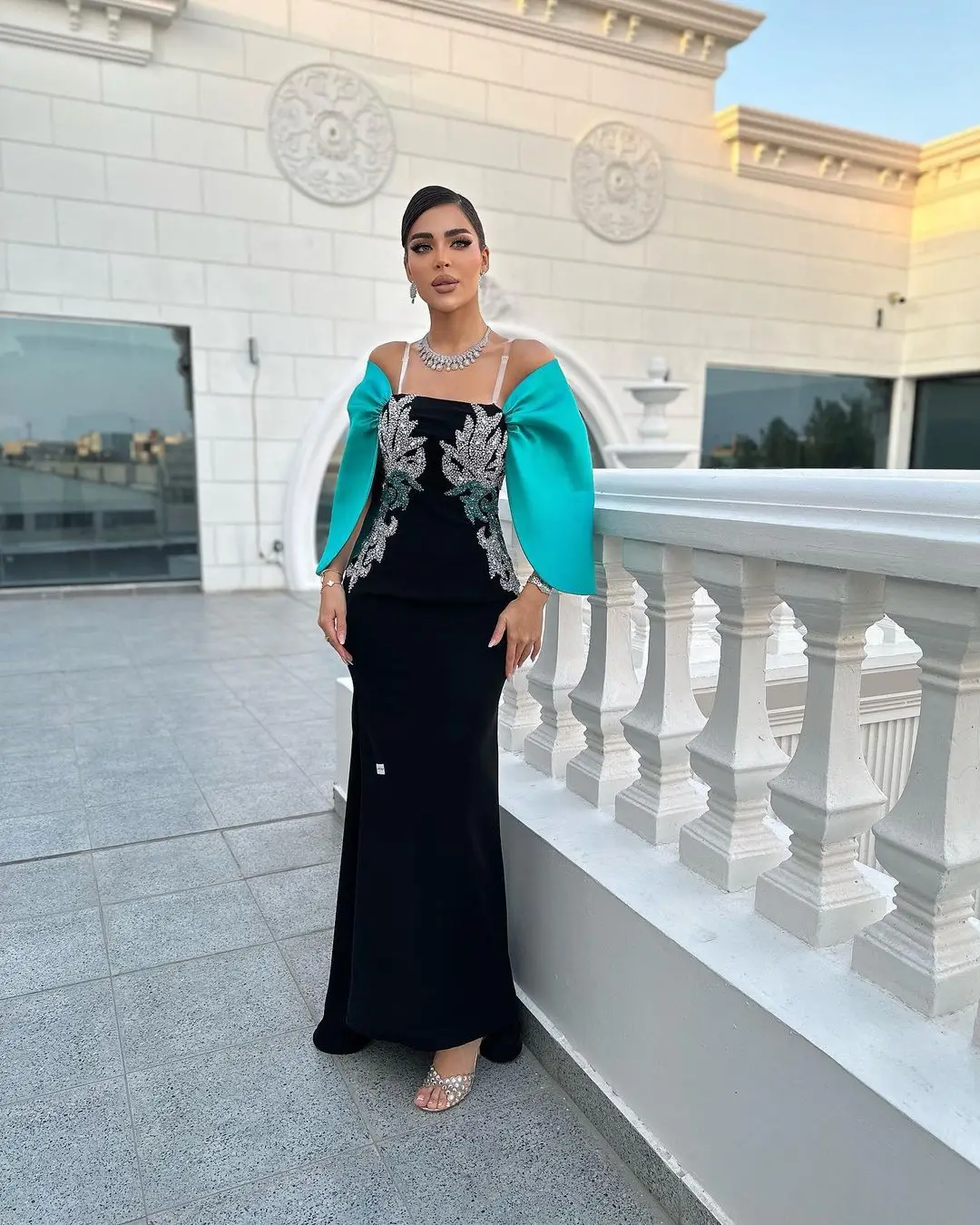 Beads Appliques Customized Evening Dress Cap Sleeves Ankle-Length Arabia Design Prom Dresses Formal Occasion Wedding Party Gowns
Beads Appliques Customized Evening Dress Cap Sleeves Ankle-Length Arabia Design Prom Dresses Formal Occasion Wedding Party Gowns