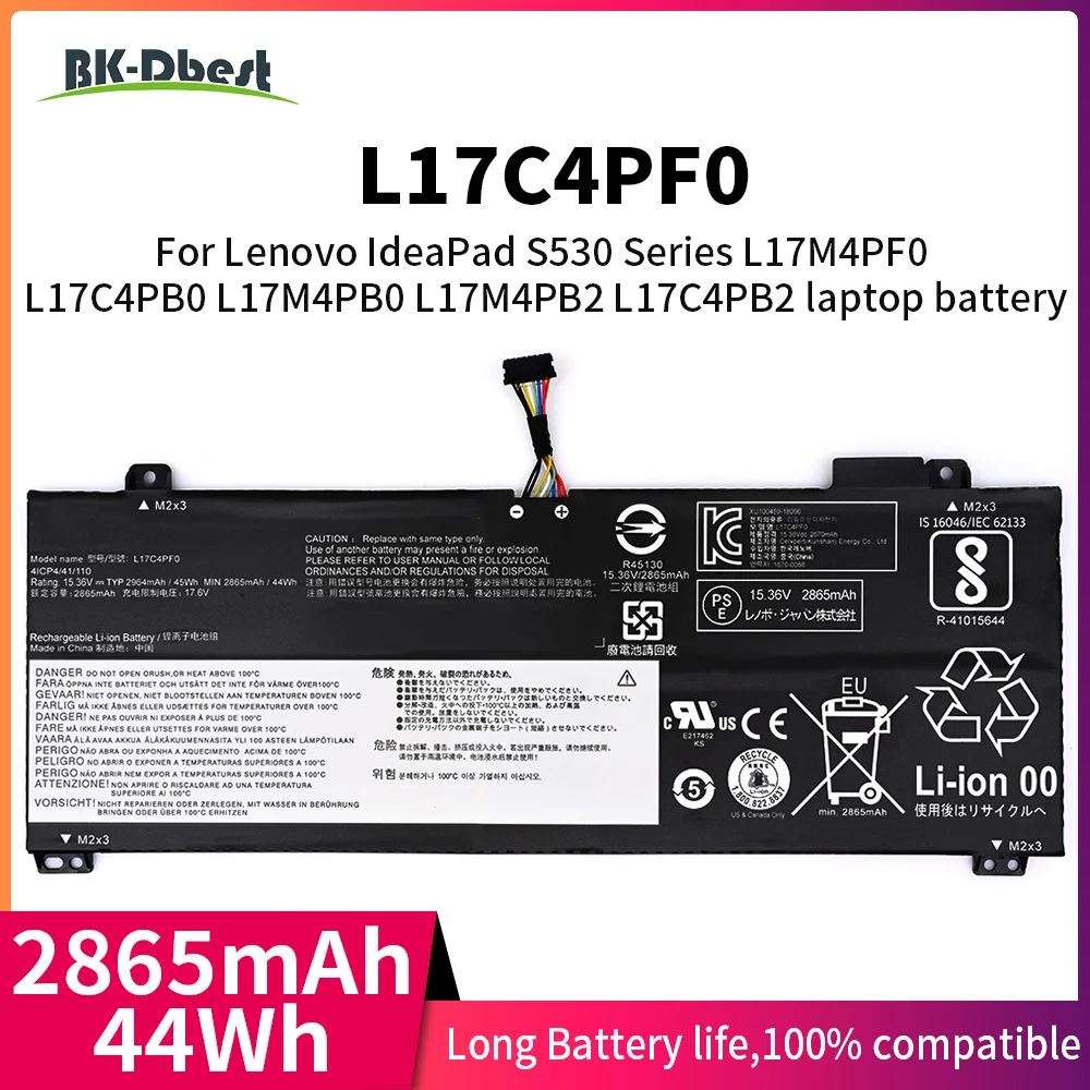 BK-Dbest L17C4PF0 Laptop Battery For Lenovo IdeaPad S530 Series L17M4PF0 L17C4PB0 L17M4PB0 L17M4PB2 L17C4PB2 laptop battery
BK-Dbest L17C4PF0 Laptop Battery For Lenovo IdeaPad S530 Series L17M4PF0 L17C4PB0 L17M4PB0 L17M4PB2 L17C4PB2 laptop battery