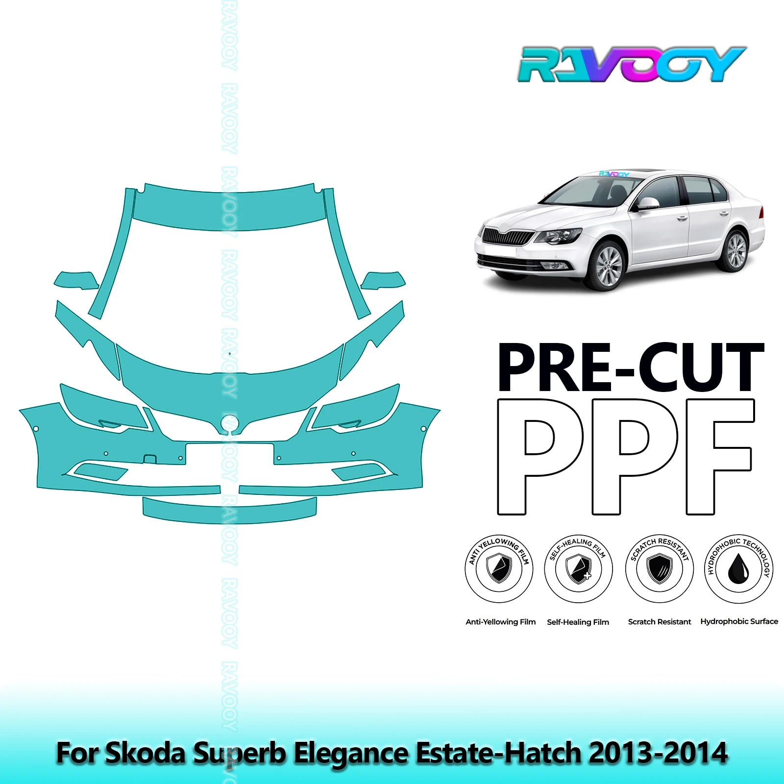 Car Front Kit Clear Bra Precut PPF Paint Protection Film For Skoda Superb Elegance Estate-Hatch 2013-2014
Car Front Kit Clear Bra Precut PPF Paint Protection Film For Skoda Superb Elegance Estate-Hatch 2013-2014