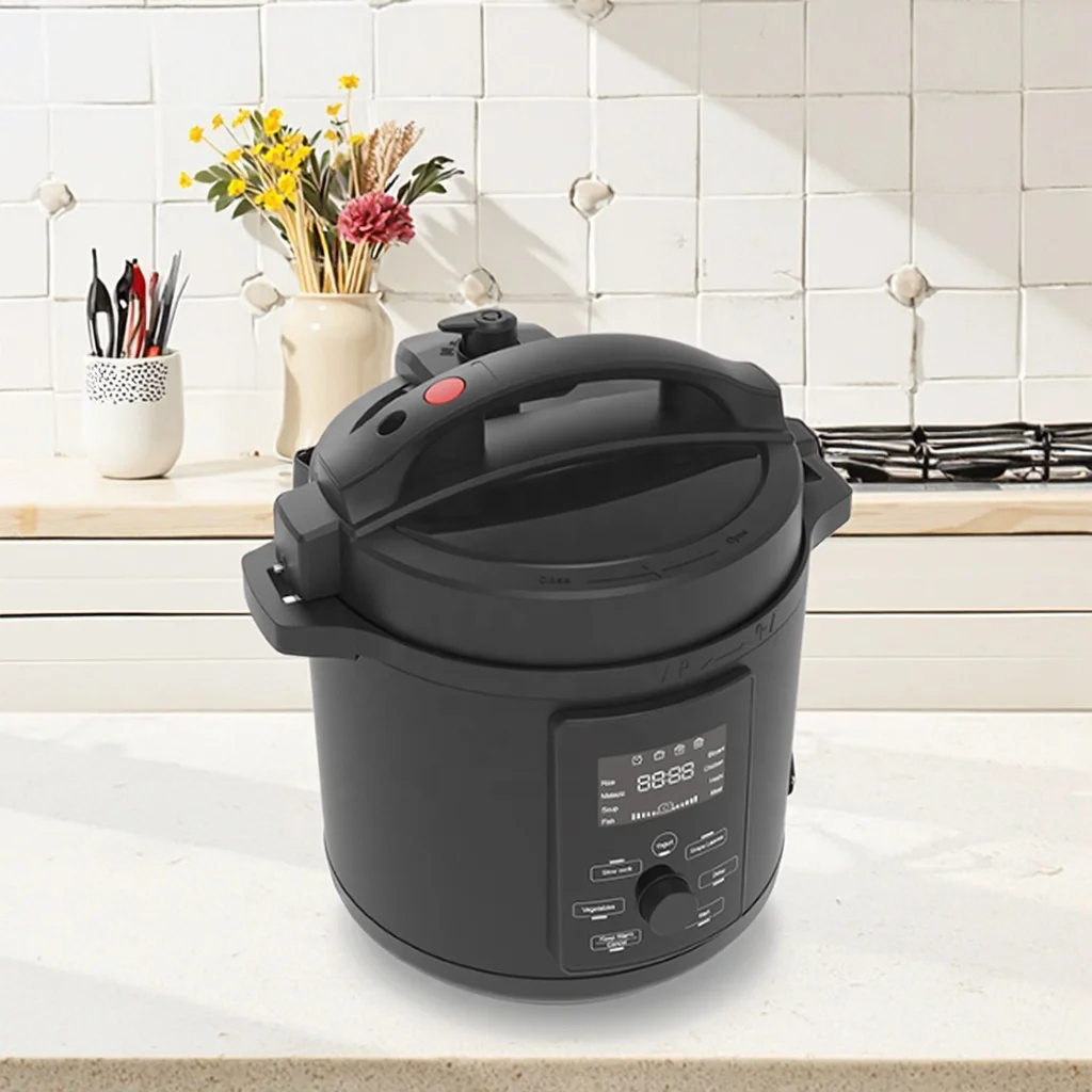 GT805-M08 8L Electric Pressure Cooker Slow Cooker 10-in-1 Rice Cooker Matte Black Lid CB EMC Certified Stainless Steel Housing
GT805-M08 8L Electric Pressure Cooker Slow Cooker 10-in-1 Rice Cooker Matte Black Lid CB EMC Certified Stainless Steel Housing
