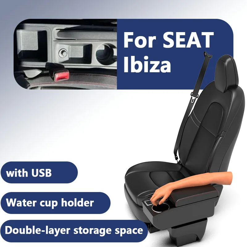 For SEAT IBIZA armrest center console storage car modification accessories elbow support storage box double-layer car accessorie
For SEAT IBIZA armrest center console storage car modification accessories elbow support storage box double-layer car accessorie