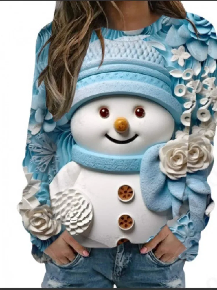 Autumn Women's New Solid Color Round Neck Shoulder Knitted Christmas Wine Glass Fashion Printed Snowflake Long Sleeved Top
Autumn Women's New Solid Color Round Neck Shoulder Knitted Christmas Wine Glass Fashion Printed Snowflake Long Sleeved Top