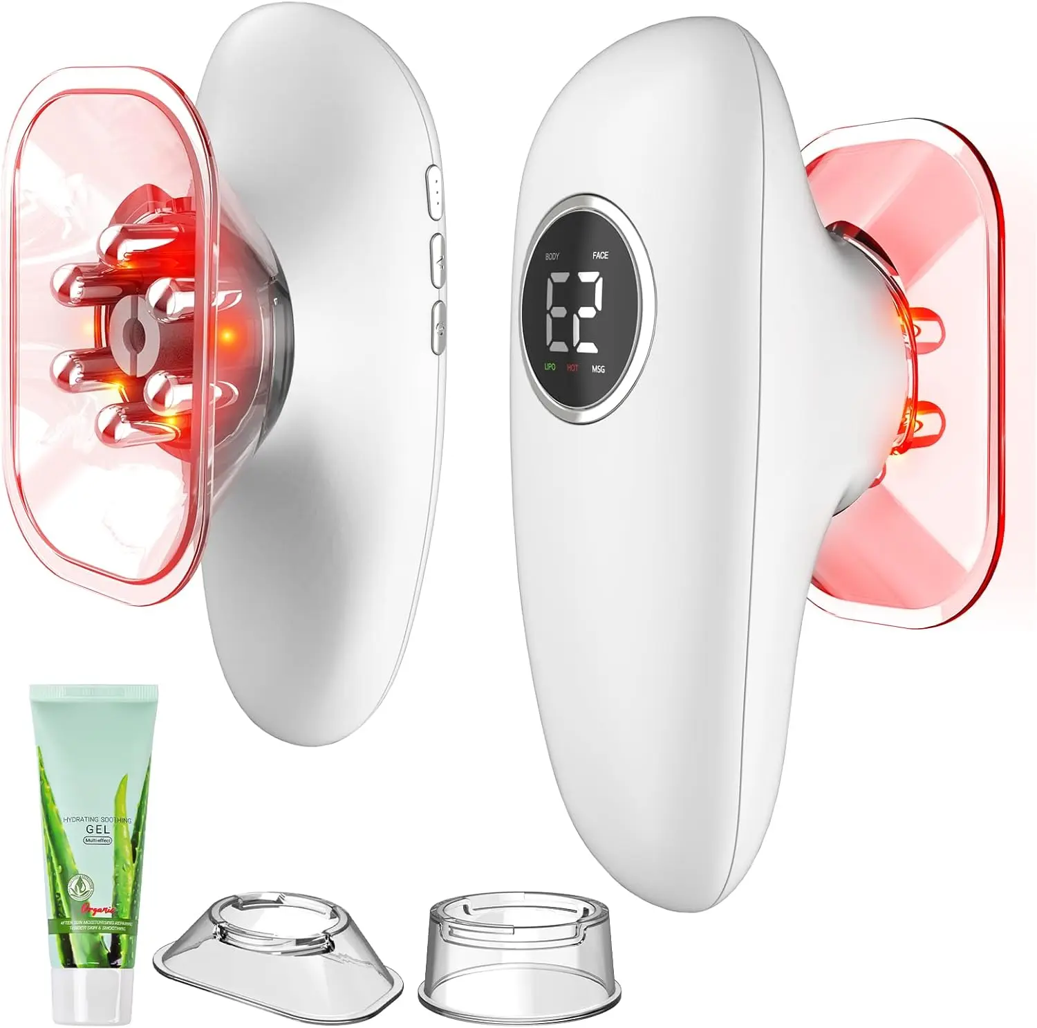 4 in 1 Body Sculpting Machine: Lymphatic Drainage Massager with Heating, Cupping, Red Light & Massage for Belly, Waist, Arms, Legs & Face
4 in 1 Body Sculpting Machine: Lymphatic Drainage Massager with Heating, Cupping, Red Light & Massage for Belly, Waist, Arms, Legs & Face