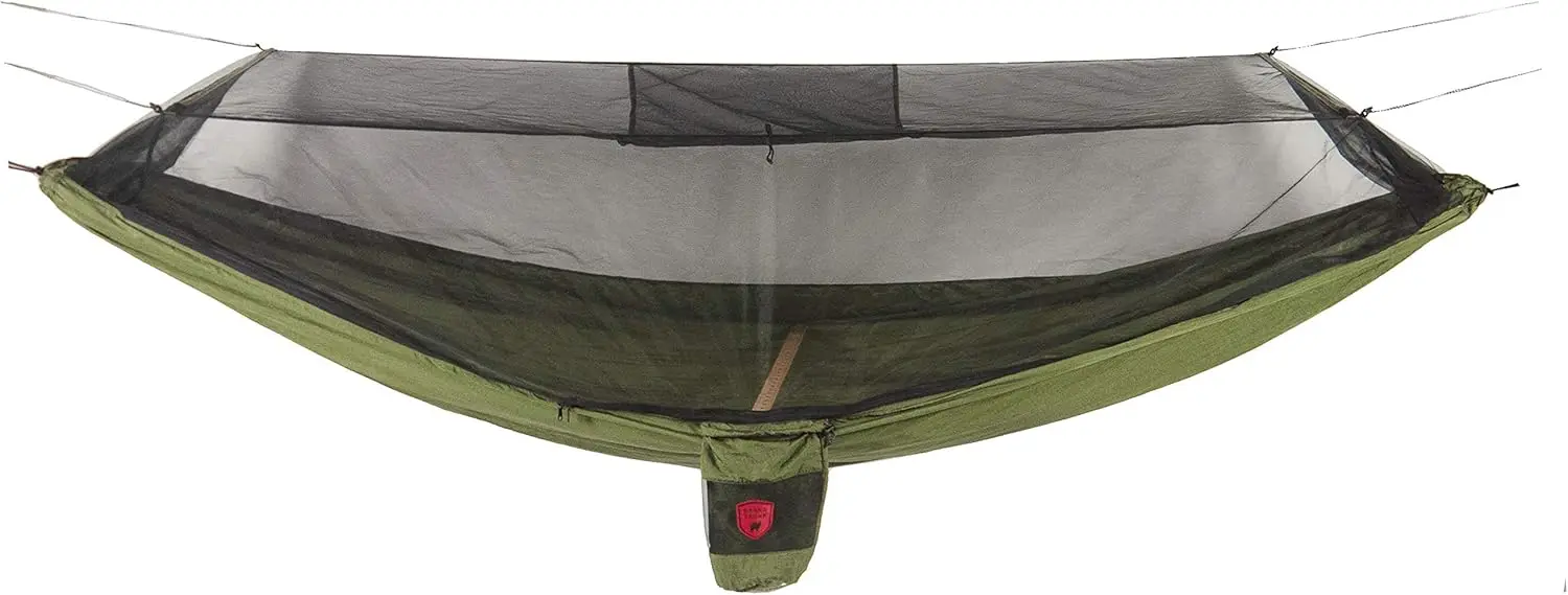 10'6" Camping Hammock with Bug Net, 400 lb Capacity, Includes Hanging Kit - Olive & Khaki
10'6" Camping Hammock with Bug Net, 400 lb Capacity, Includes Hanging Kit - Olive & Khaki