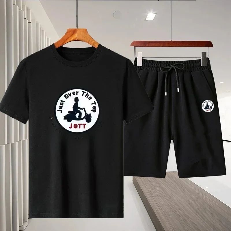 2025 Summer Fitness Jogging Fashion Men's short-sleeved T-shirt with element print and five-inch breathable shorts 2-piece set
2025 Summer Fitness Jogging Fashion Men's short-sleeved T-shirt with element print and five-inch breathable shorts 2-piece set