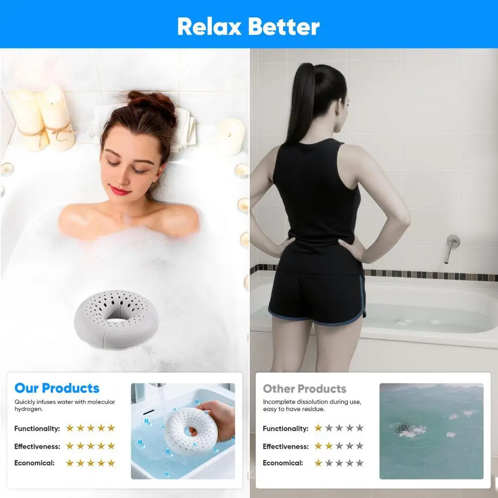 Relaxing Soaking Experience Hydrogen Bath Ball Tablets for Muscle Stress Relief with Nanobubble Technology Reusable for Full
Relaxing Soaking Experience Hydrogen Bath Ball Tablets for Muscle Stress Relief with Nanobubble Technology Reusable for Full