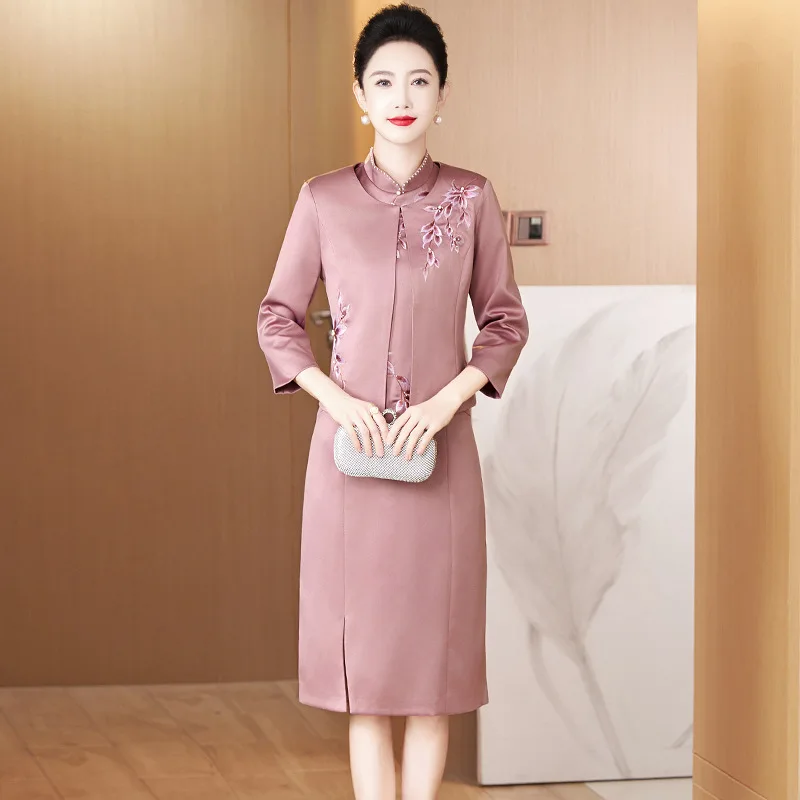 Yourqipao Весенне-осенний элитный китайский традиционный наряд Cheongsam для матери, юбка для выпускного вечера для свадебного гостя
Yourqipao Весенне-осенний элитный китайский традиционный наряд Cheongsam для матери, юбка для выпускного вечера для свадебного гостя