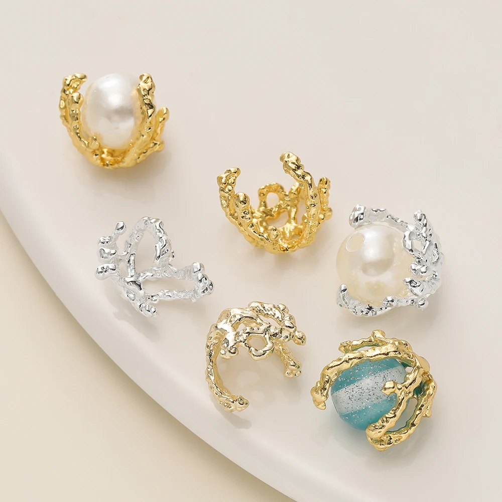 2Pcs/Pack 13*13mm 14/18K Gold Color Plated Flower Shape Special Beads Caps for Diy Jewelry Making Earrings Accessories
2Pcs/Pack 13*13mm 14/18K Gold Color Plated Flower Shape Special Beads Caps for Diy Jewelry Making Earrings Accessories