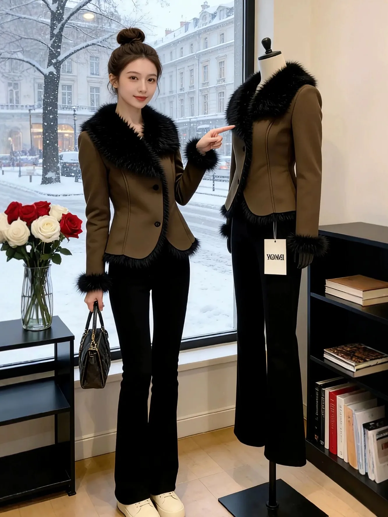 Утепленная теплая коричневая кожаная куртка с мехом для женщин, зимняя, больших размеров, для полных женщин, высококачественная хлопковая куртка Ele Maturi
Утепленная теплая коричневая кожаная куртка с мехом для женщин, зимняя, больших размеров, для полных женщин, высококачественная хлопковая куртка Ele Maturi