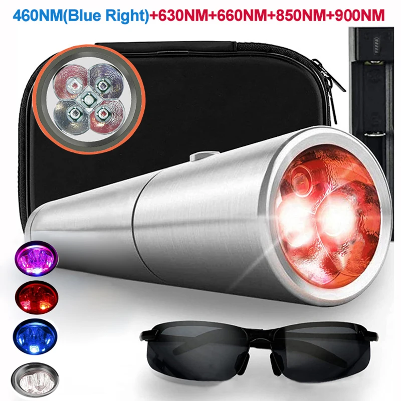 Blue & Red Light Therapy Device with 5 Wavelengths Near Infrared 900nm Light Therapy for Body Relief Acne Treatment Skin Health
Blue & Red Light Therapy Device with 5 Wavelengths Near Infrared 900nm Light Therapy for Body Relief Acne Treatment Skin Health