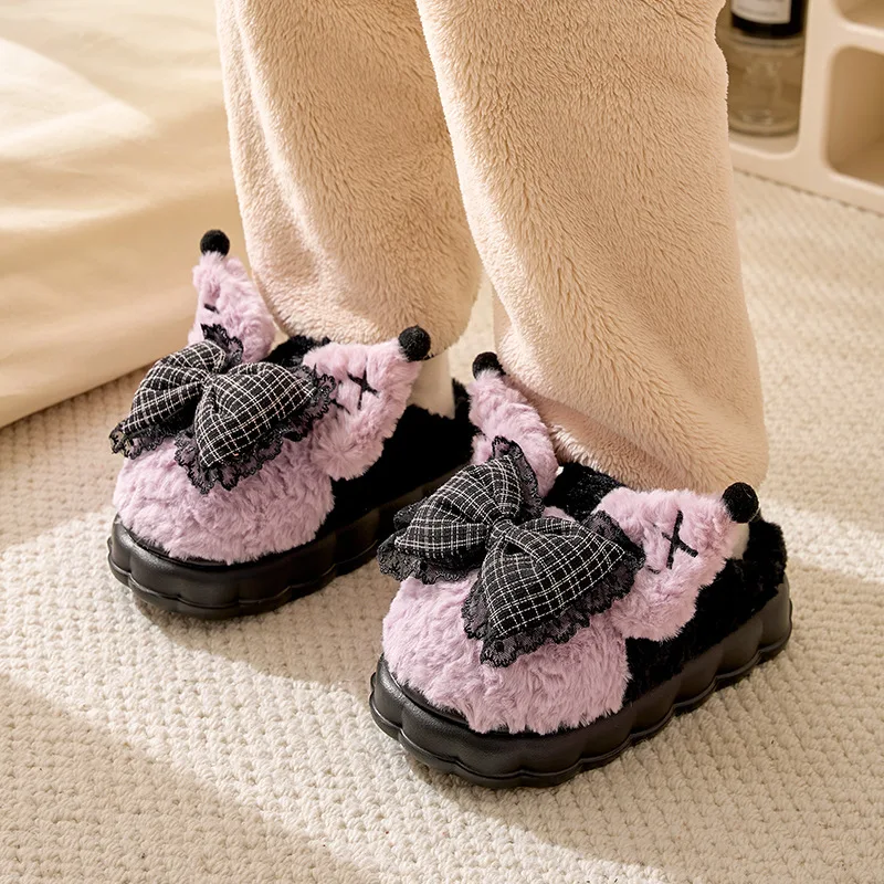 4 cm Height increase winter slippers women platform fur mules lolita shoes home slides girl gothic bowknot pink fluffy slippers
4 cm Height increase winter slippers women platform fur mules lolita shoes home slides girl gothic bowknot pink fluffy slippers