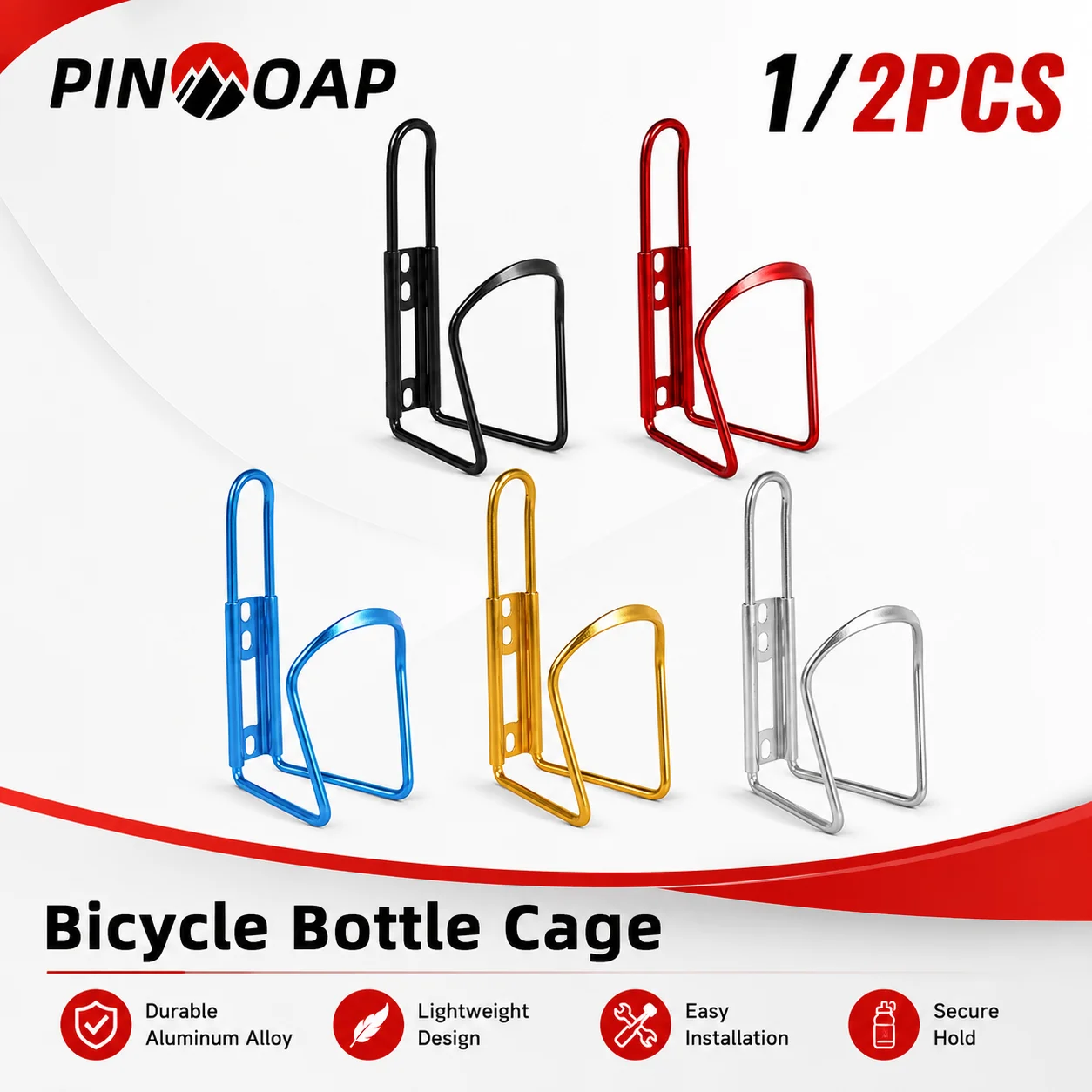 PINMOAP Bike Water Bottle Cage Bicycle Bottle Holder For Mtb Road Mountain Cycling Commuter Touring Hydration Storage Accessory
PINMOAP Bike Water Bottle Cage Bicycle Bottle Holder For Mtb Road Mountain Cycling Commuter Touring Hydration Storage Accessory