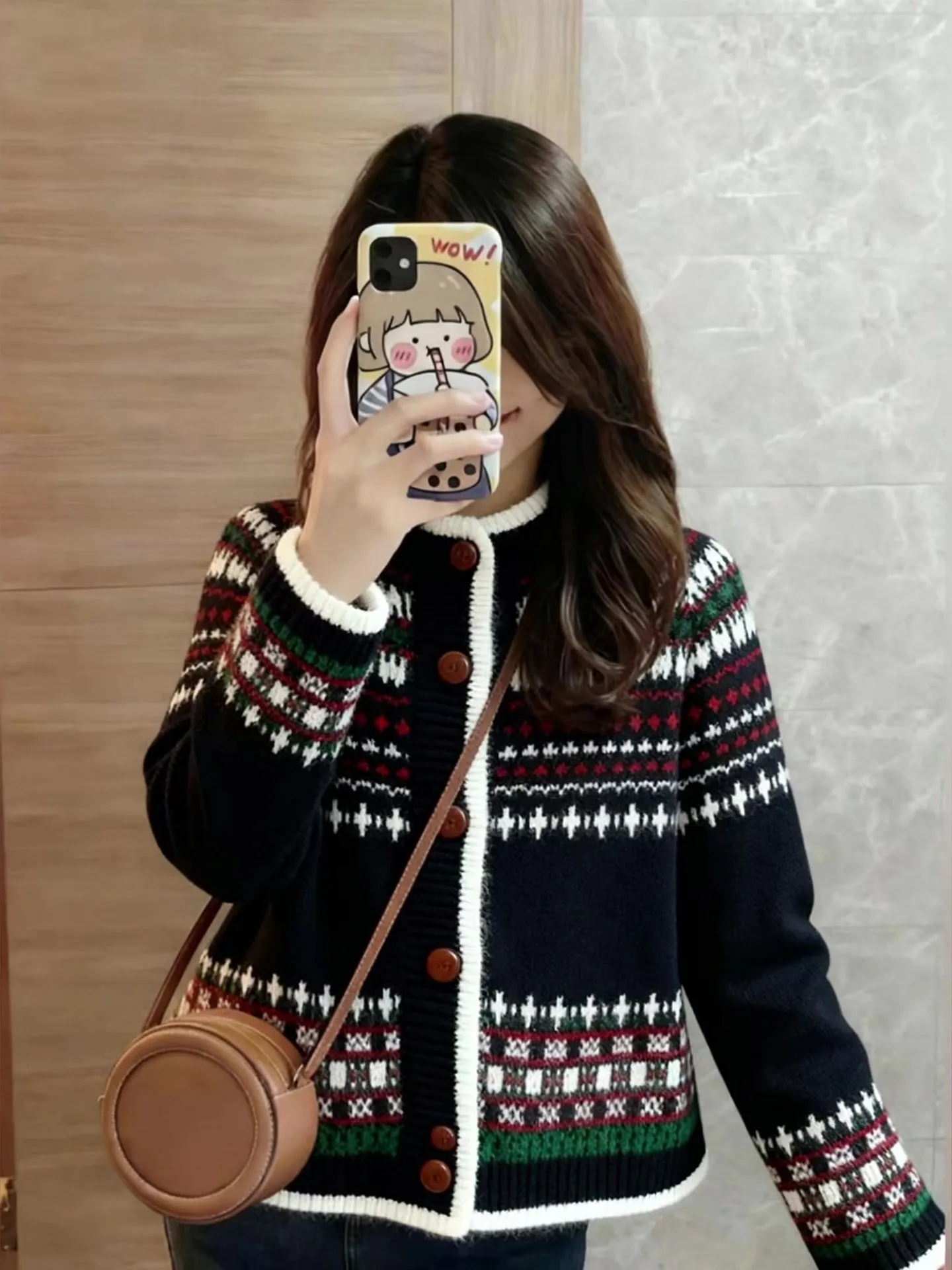 Fair Isle Knitted Open Cardigan Retro Geometric Pattern Long Sleeve Outerwear Fashion Trend Winter New All-Match Commute Style
Fair Isle Knitted Open Cardigan Retro Geometric Pattern Long Sleeve Outerwear Fashion Trend Winter New All-Match Commute Style