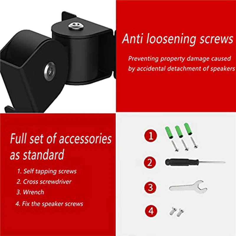 AA84 2X Wall Mount Bracket For Sonos Era 100, Wireless Speaker Space Saving Smart Home Metal Wall Stand Holder, Black
AA84 2X Wall Mount Bracket For Sonos Era 100, Wireless Speaker Space Saving Smart Home Metal Wall Stand Holder, Black