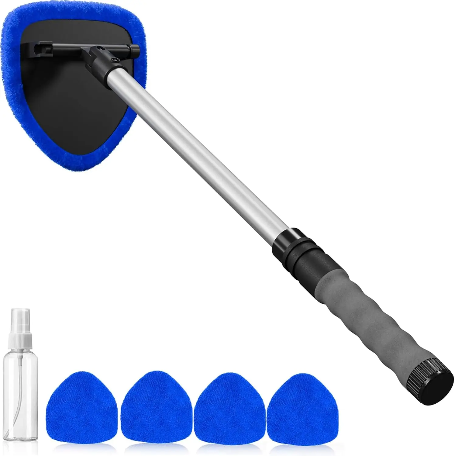 desin Windshield Cleaning Tool, Car Window Cleaner Windshield Cleaner with 4 Reusable and Washable Microfiber Pads and Extendable Handle Auto Inside Glass Wiper Kit
desin Windshield Cleaning Tool, Car Window Cleaner Windshield Cleaner with 4 Reusable and Washable Microfiber Pads and Extendable Handle Auto Inside Glass Wiper Kit