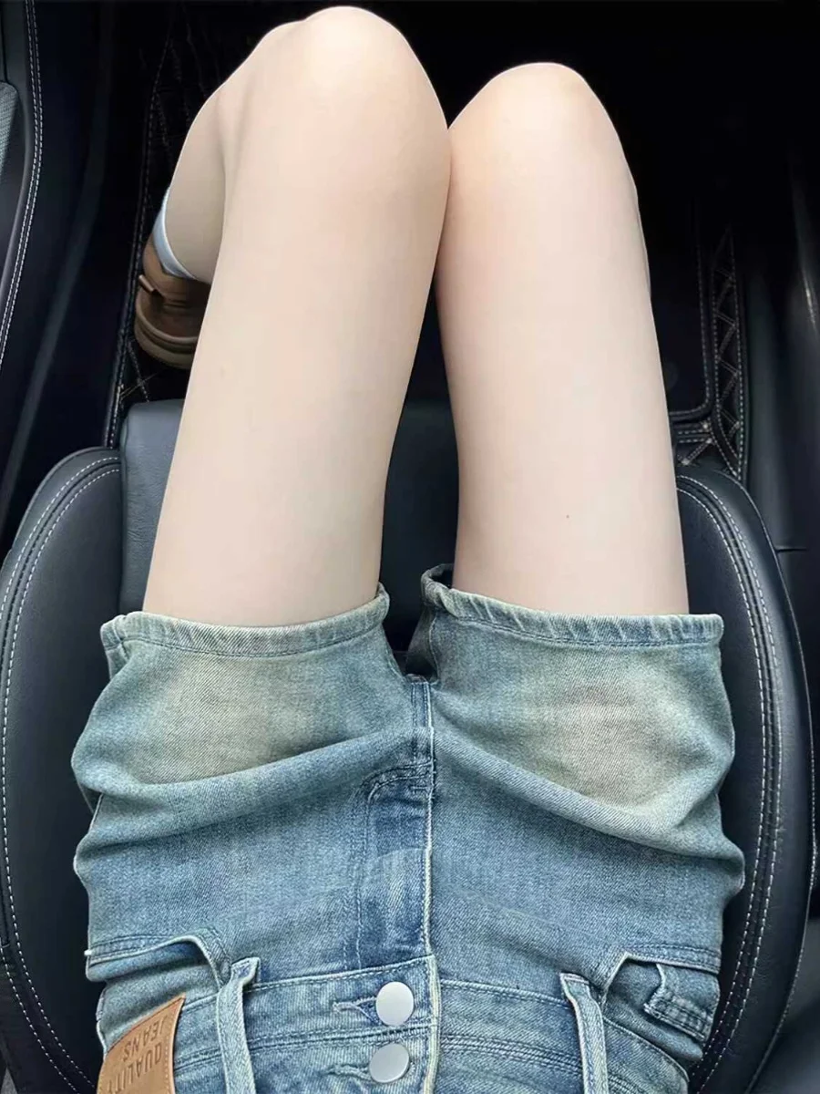 Slimming American Style Short Jeans Women's Summer New plus Size A-Line Thin Elastic Straight Leg Hot Pants High Waist Cotton...
Slimming American Style Short Jeans Women's Summer New plus Size A-Line Thin Elastic Straight Leg Hot Pants High Waist Cotton...