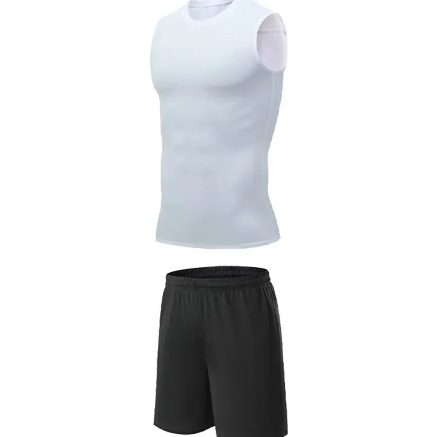 Summer Men's Gym Vest Fitness Training Suit Quick Drying Loose Fit Sleeveless Shirt Men's Fashionable Basketball Vest Set
Summer Men's Gym Vest Fitness Training Suit Quick Drying Loose Fit Sleeveless Shirt Men's Fashionable Basketball Vest Set