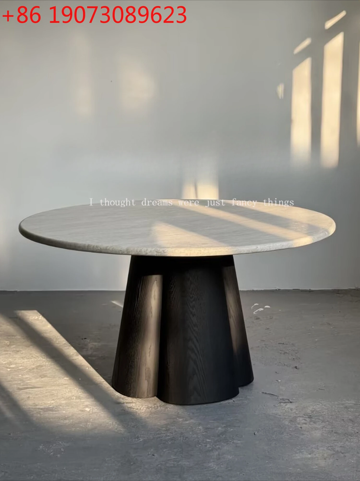 Medieval solid wood retro round dining table natural marble French dining table household travertine dining table
Medieval solid wood retro round dining table natural marble French dining table household travertine dining table