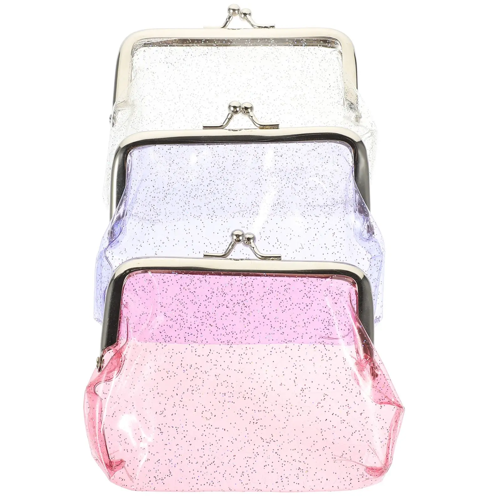 3 Pcs Glitter Coin Wallet Clear PVC Women Transparent Plastic Mini Portable Small Change Purse Travel School
3 Pcs Glitter Coin Wallet Clear PVC Women Transparent Plastic Mini Portable Small Change Purse Travel School