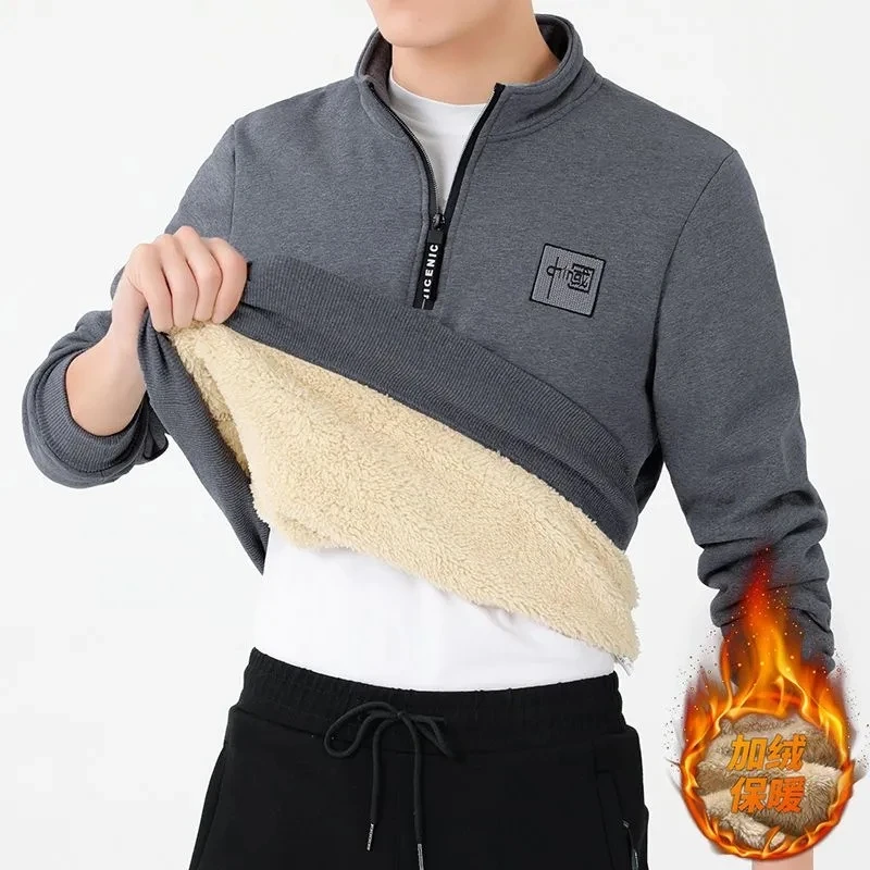 Thick Hoodie For Men Sweatshirt Autumn Winter Loose Zipper Solid Color Pullover Casual Long Sleeve Tops Warm Sudaderas Hombre
Thick Hoodie For Men Sweatshirt Autumn Winter Loose Zipper Solid Color Pullover Casual Long Sleeve Tops Warm Sudaderas Hombre