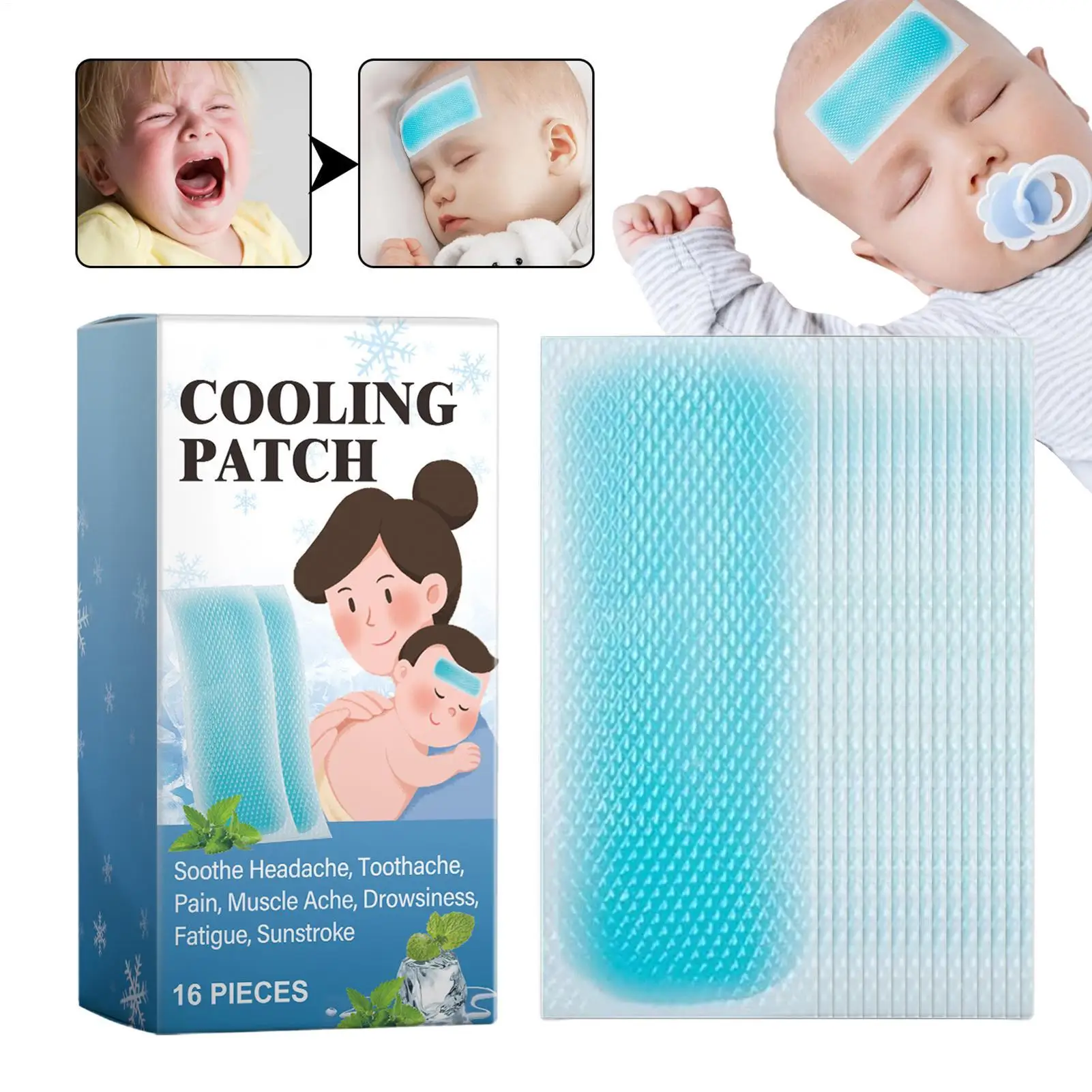 Fever Patch For Kids 16 Sheets Cooling Gel Patches Quick Physical Cooling Child-Friendly Fever Cooling Pads Mild Cool Patches
Fever Patch For Kids 16 Sheets Cooling Gel Patches Quick Physical Cooling Child-Friendly Fever Cooling Pads Mild Cool Patches
