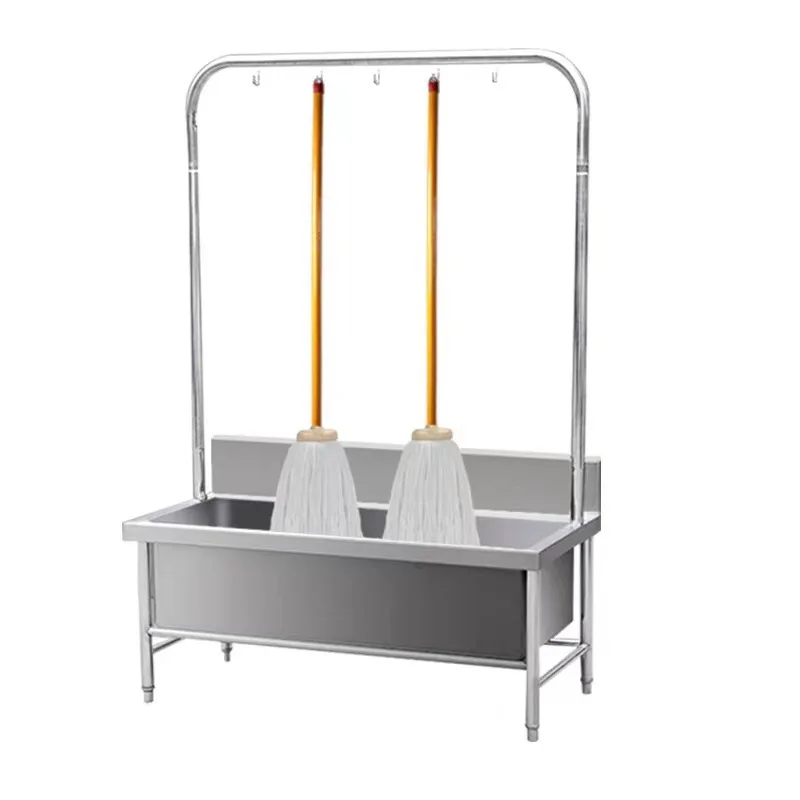 Stainless steel mop pool Commercial integrated washing mop mop pool with shelves Household sink Balcony
Stainless steel mop pool Commercial integrated washing mop mop pool with shelves Household sink Balcony