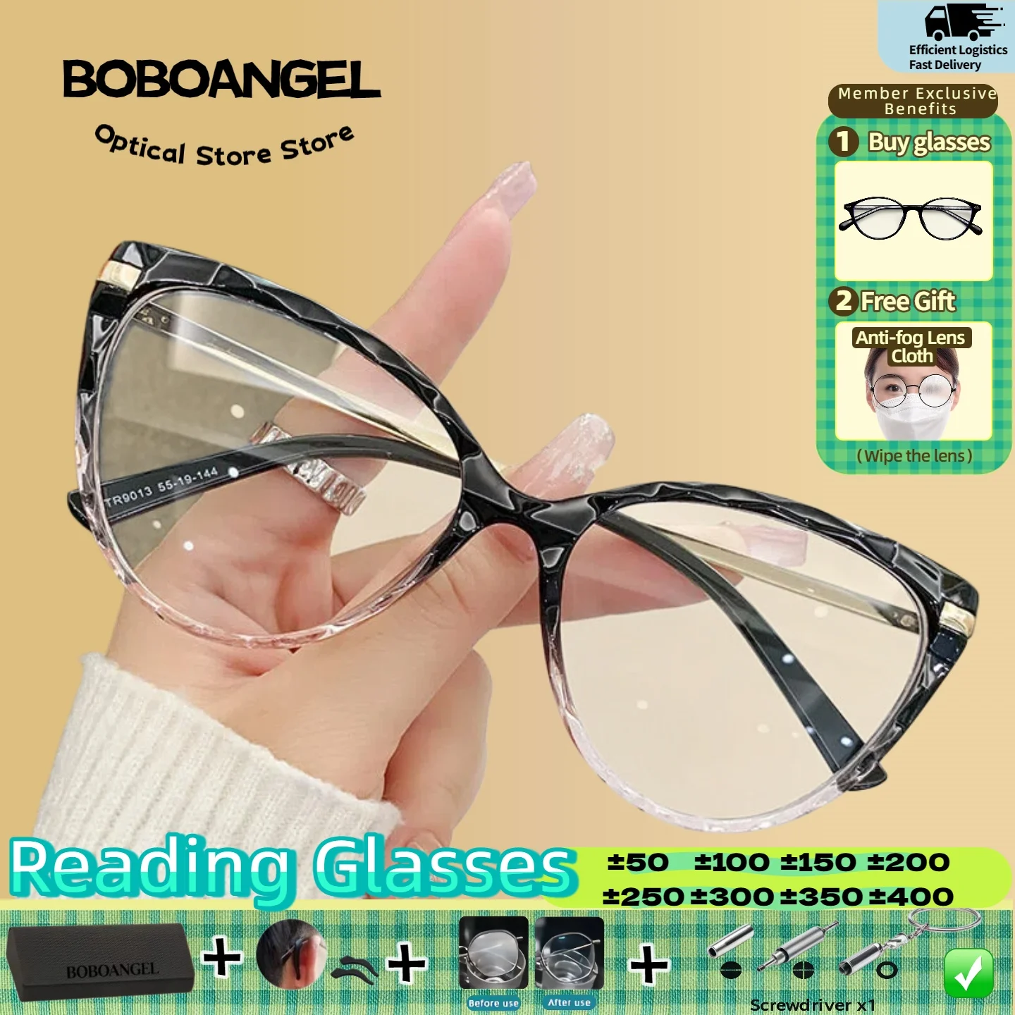 BOBOANGEL Women Simple Anti Blue Light Eyeware Progressive Reading Prescription Eyeglasses Fashion Round Myopia Glasses
BOBOANGEL Women Simple Anti Blue Light Eyeware Progressive Reading Prescription Eyeglasses Fashion Round Myopia Glasses
